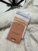 Skarpety REAL białe/morela