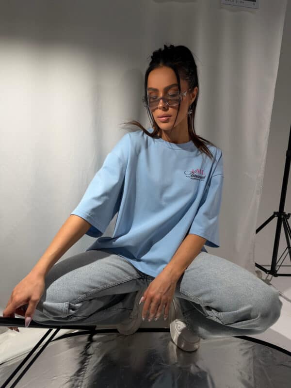 Tshirt LA CLUB błękit