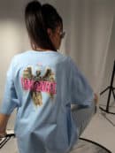 Tshirt LA CLUB błękit