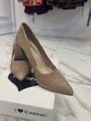 CZÓŁENKA KARINO 5001/001 beż - zamsz