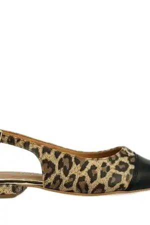 Sandały damskie Exquisite 1576/1 panterka czarna