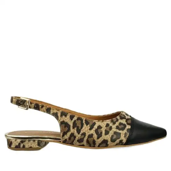 Sandały damskie Exquisite 1576/1 panterka czarna