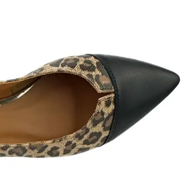 Sandały damskie Exquisite 1576/1 panterka czarna