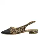 Sandały damskie Exquisite 1576/1 panterka czarna