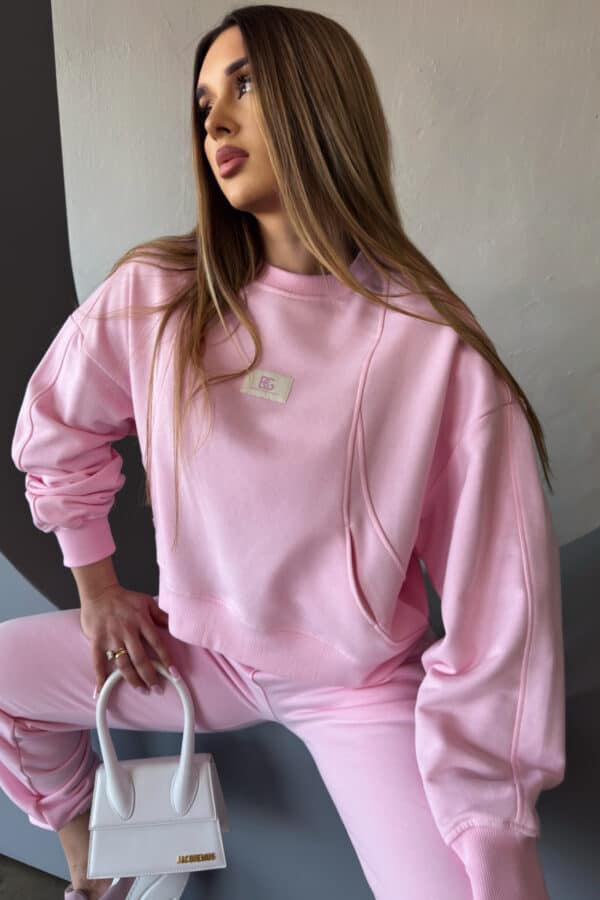 Bluza damska BG Catch | jasny róż Bluza damska BG Catch | jasny róż