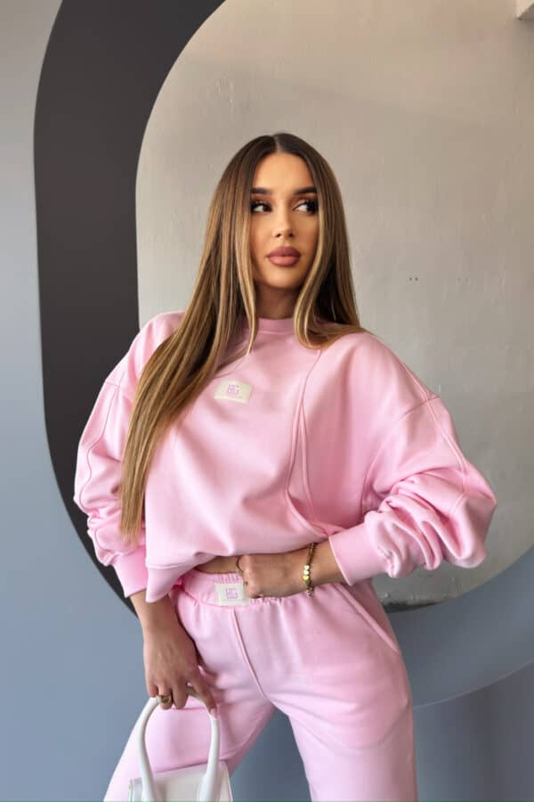 Bluza damska BG Catch | jasny róż Bluza damska BG Catch | jasny róż