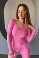 Bluzka damska BG Goja | róż barbie