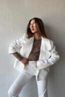 Marynarka damska BG Sussy | biały