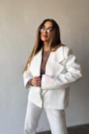 Marynarka damska BG Sussy | biały