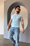 T-Shirt męski BG Bond | błękit