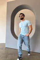 T-Shirt męski BG Bond | błękit