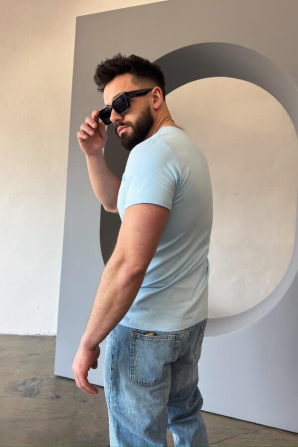 T-Shirt męski BG Bond | błękit