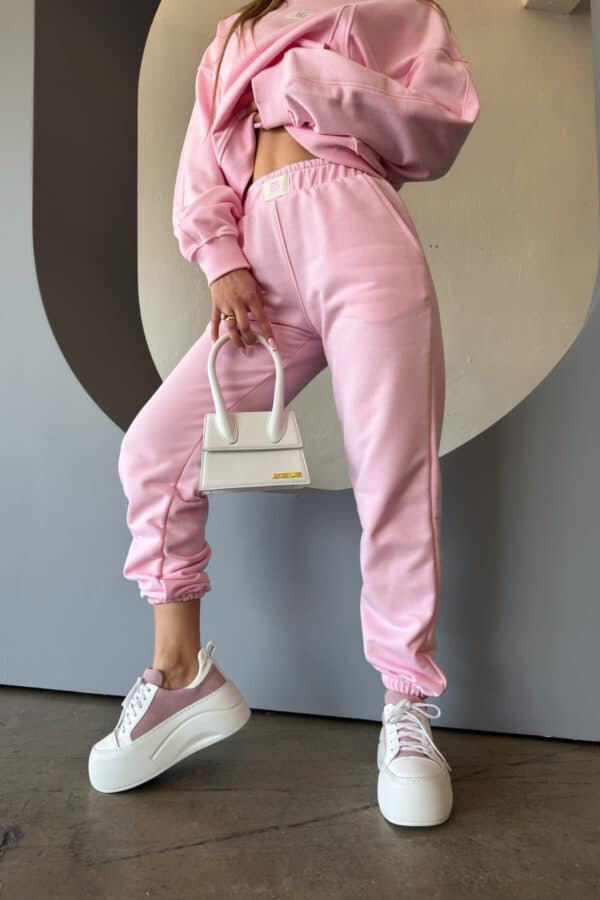 Spodnie damskie BG The sun | jasny róż