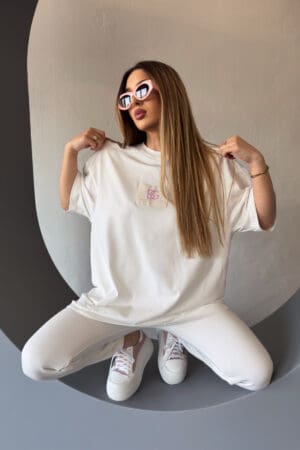 T-Shirt damski BG Bueno | biały