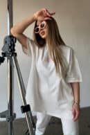 T-Shirt damski BG Bueno | biały