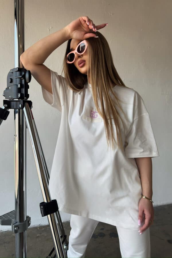 T-Shirt damski BG Bueno | biały