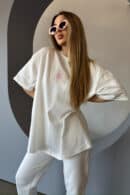 T-Shirt damski BG Bueno | biały