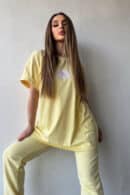 T-Shirt damski BG Bueno | bananowy