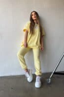 T-Shirt damski BG Bueno | bananowy