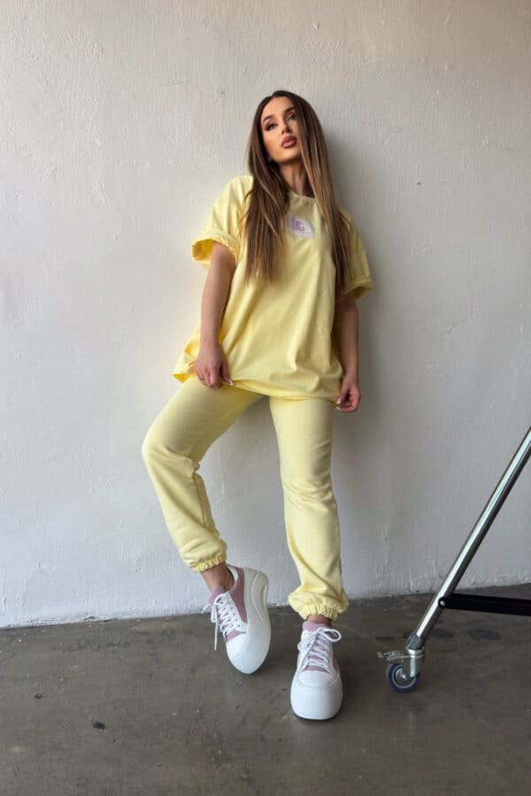 T-Shirt damski BG Bueno | bananowy