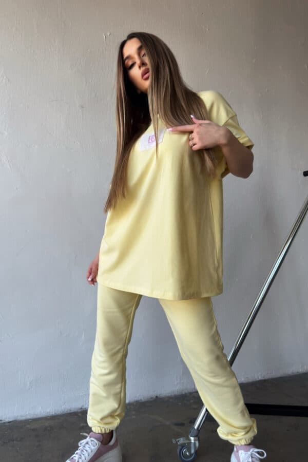 T-Shirt damski BG Bueno | bananowy