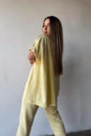 T-Shirt damski BG Bueno | bananowy