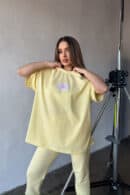 T-Shirt damski BG Bueno | bananowy