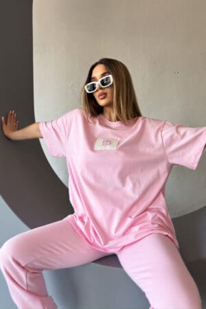 T-Shirt damski BG Bueno | jasny róż