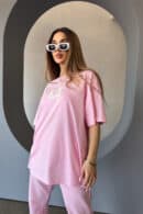 T-Shirt damski BG Bueno | jasny róż