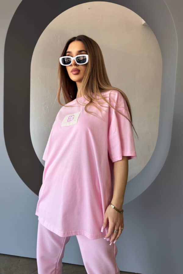 T-Shirt damski BG Bueno | jasny róż