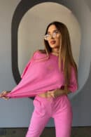 T-Shirt damski BG Perla | róż barbie