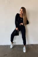 Spodnie damskie BG Foxy | czarny