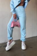 Spodnie damskie BG The sun | błękitny