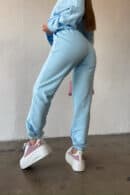 Spodnie damskie BG The sun | błękitny