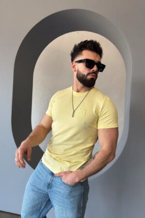 T-Shirt męski BG Bond | bananowy