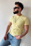 T-Shirt męski BG Bond | bananowy