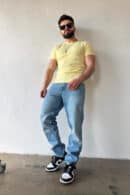 T-Shirt męski BG Bond | bananowy