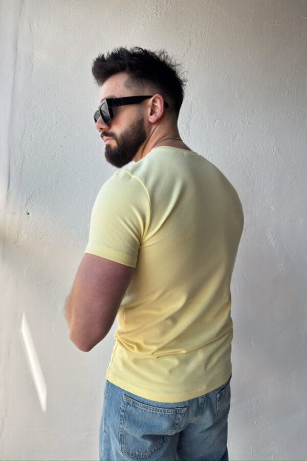 T-Shirt męski BG Bond | bananowy