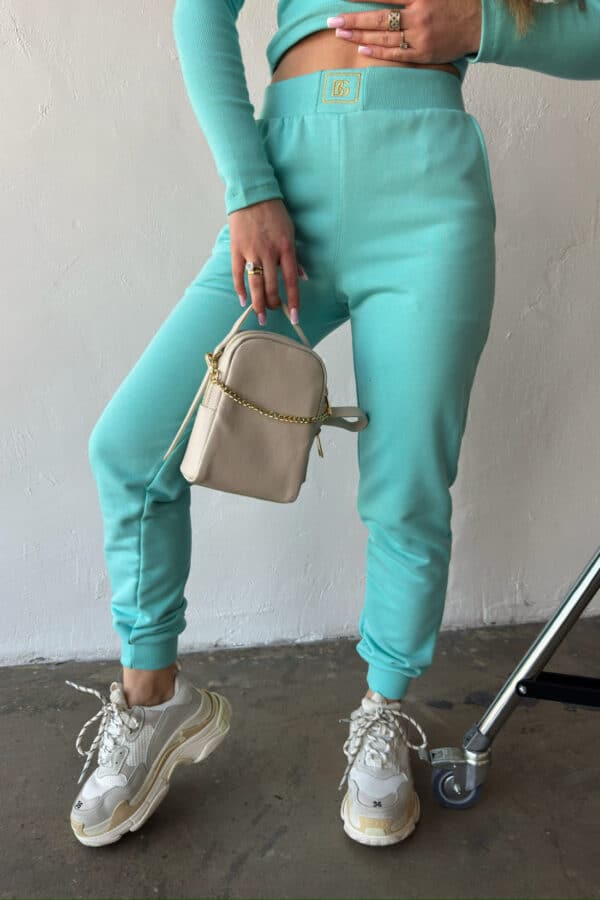 Spodnie damskie BG Foxy | jasna mięta