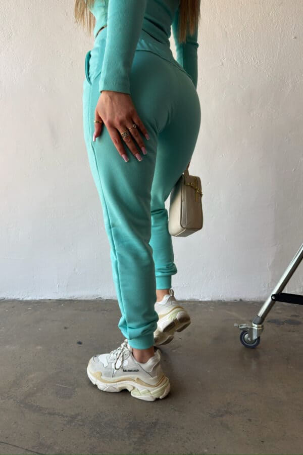 Spodnie damskie BG Foxy | jasna mięta