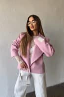 Marynarka damska BG Sussy | pastelowy róż