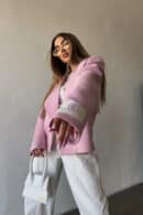 Marynarka damska BG Sussy | pastelowy róż