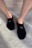 Skarpety mikrostopki BG Shorties | czarny - biały