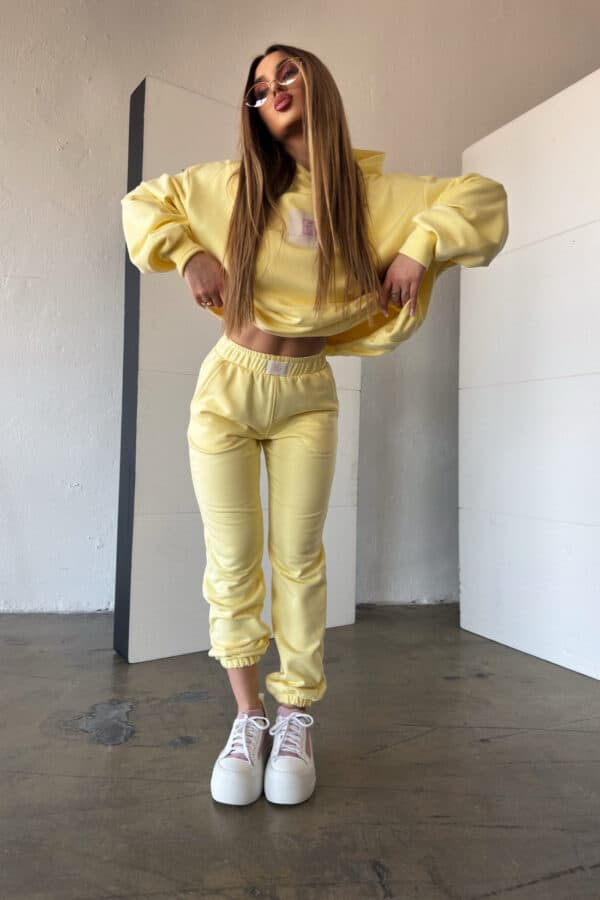 Spodnie damskie BG The sun | bananowy