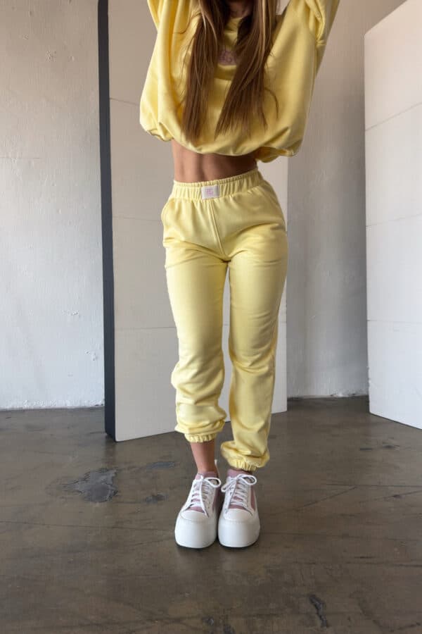 Spodnie damskie BG The sun | bananowy