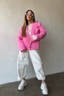 Marynarka damska BG Sussy | róż barbie