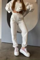 Spodnie damskie BG The sun | biały