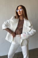 Spodnie damskie BG The sun | biały