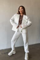Spodnie damskie BG The sun | biały