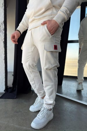 Spodnie męskie BG Palermo | kokos